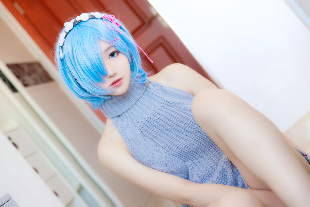 蕾姆露背毛衣 [12P]-lcoser