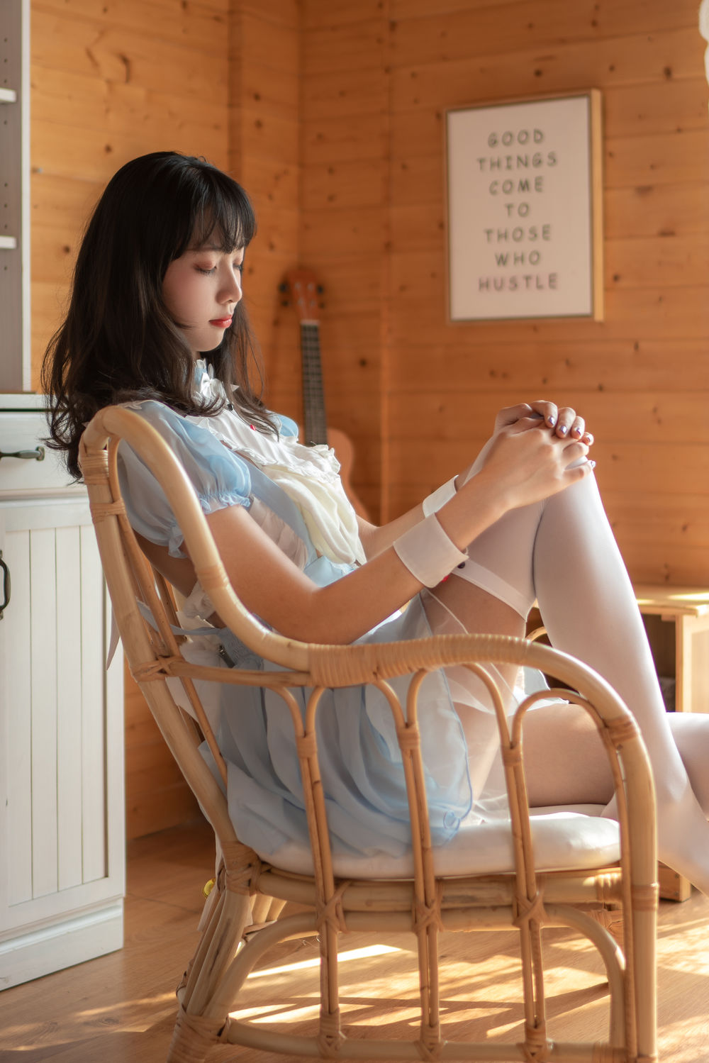 蓝白女仆 [26P]-lcoser