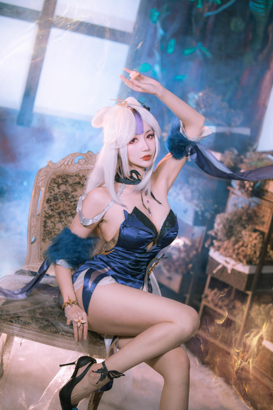 原神 凝光 纱中幽兰 [11P]-lcoser